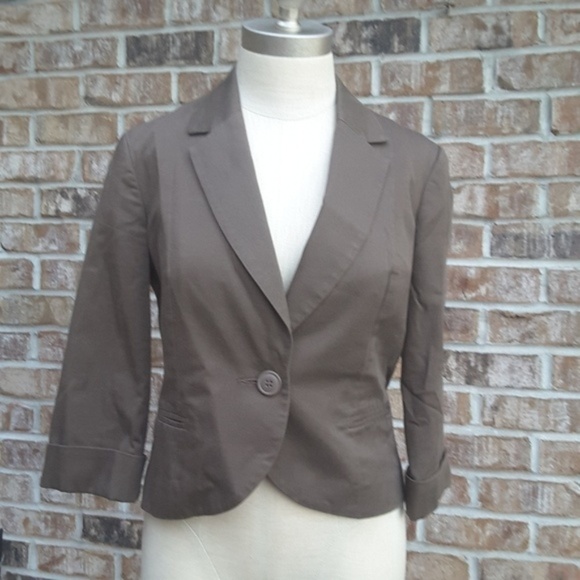 Anthropologie Tabitha 1-Button Blazer Brown 4 - Picture 1 of 5